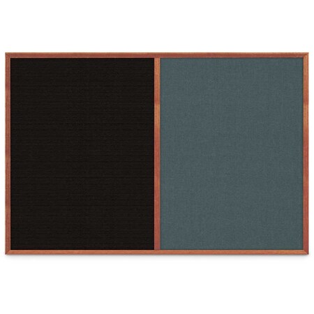 United Visual Products Slim Style Indoor Enclosed Corkboard, 30 UV503SC-GOLD-BUFF